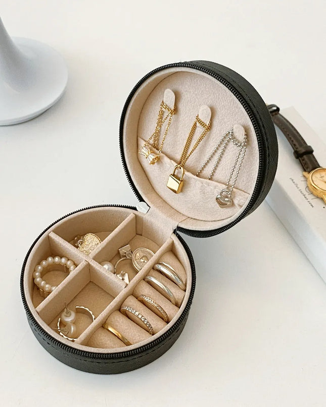 PU Leather Jewelry Storage Box