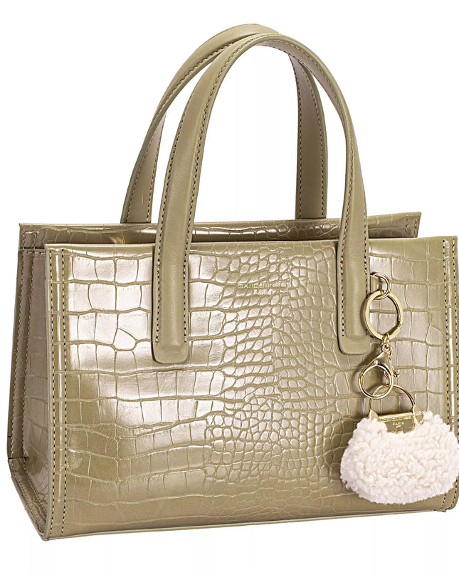 David Jones Crocodile Pattern Handbag OLIVE BRANCH One Size