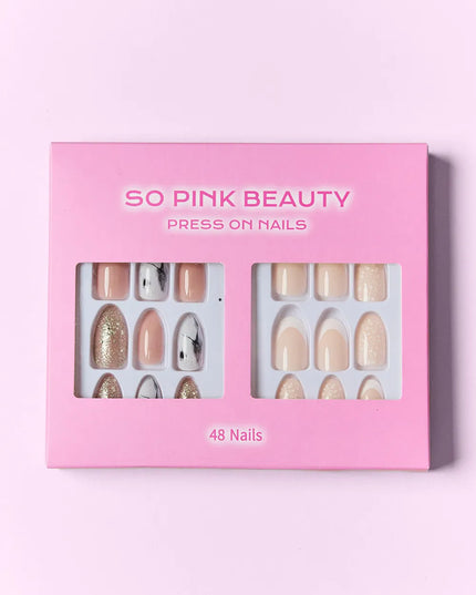 SO PINK BEAUTY Press On Nails 2 Packs 