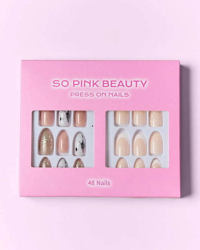 SO PINK BEAUTY Press On Nails 2 Packs 