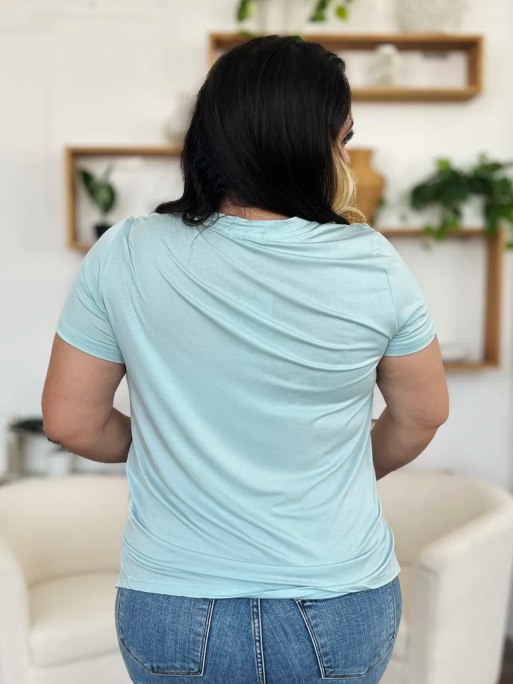 Basic Bae Bamboo Full Size Round Neck Short Sleeve T-Shirt Plus Size