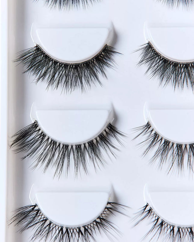 SO PINK BEAUTY Faux Mink Eyelashes Variety Pack 5 Pairs