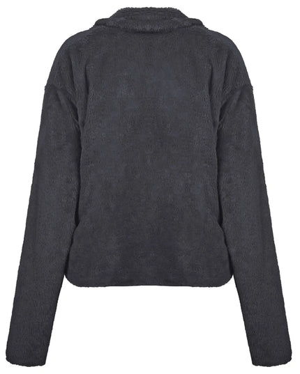 Ivy Lane Plush Open Front Dropped Shoulder Jacket