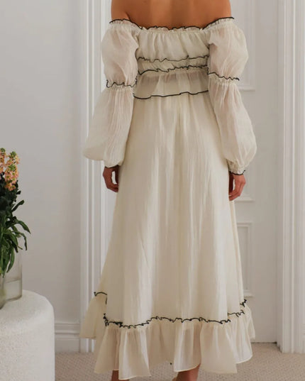 Off-Shoulder Top and Skirt Set