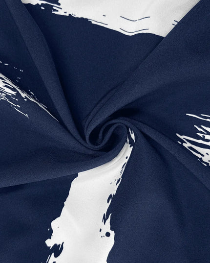 Printed Surplice Sleeveless Knee Length Dress