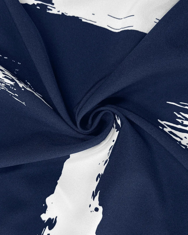 Printed Surplice Sleeveless Knee Length Dress