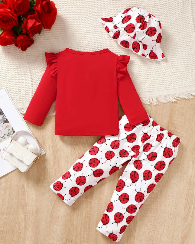 Children's Cartoon Top and Pants Set