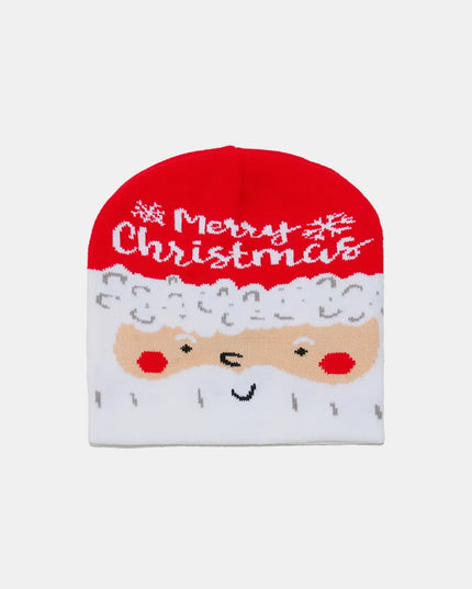 Christmas Pattern Knit Hat Style A One Size