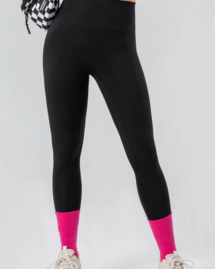 High Waist Wide Waistband Active Leggings 