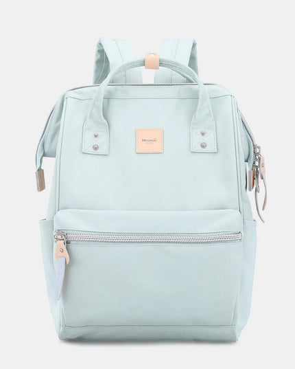 Himawari Water Resistant Canvas Backpack Bag with Side Pockets Sky Blue One Size