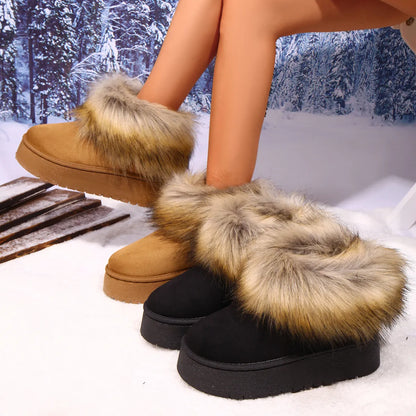 Fur-Trimmed Winter Boots