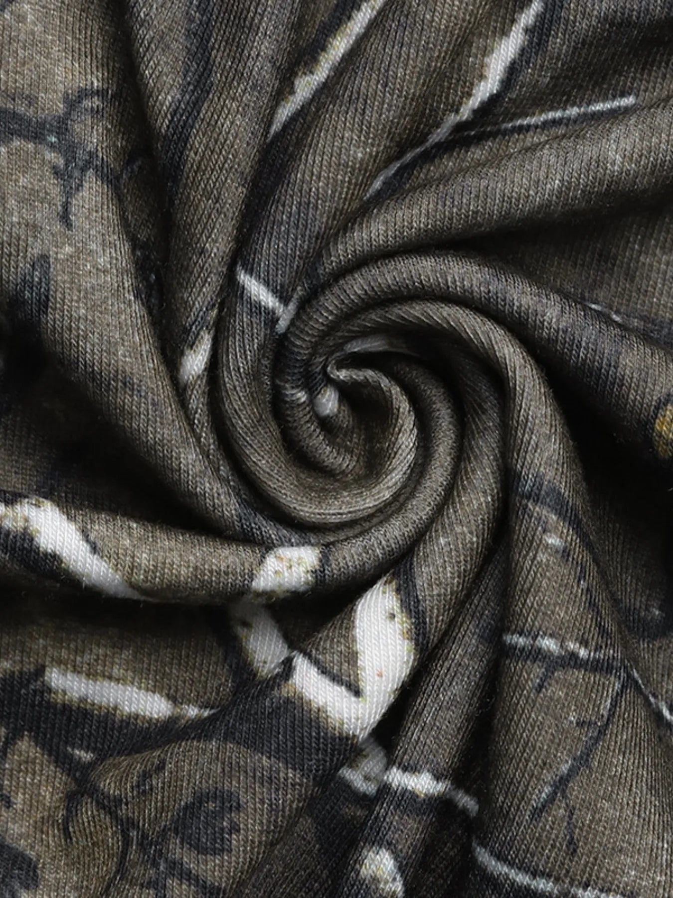 Asymmetrical Neck Printed Long Sleeve Top