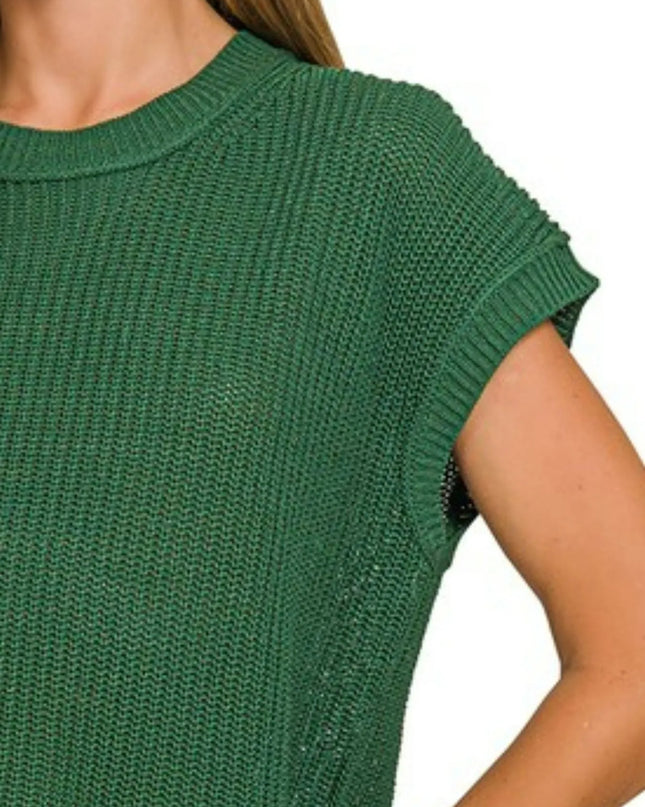 Zenana Oversized Crew Neck Sweater