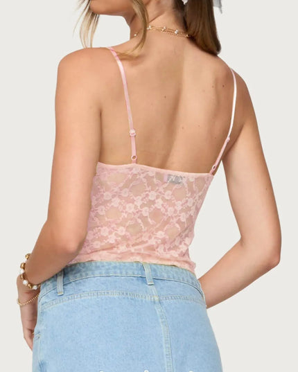 Adjustable Strap Lace Cami