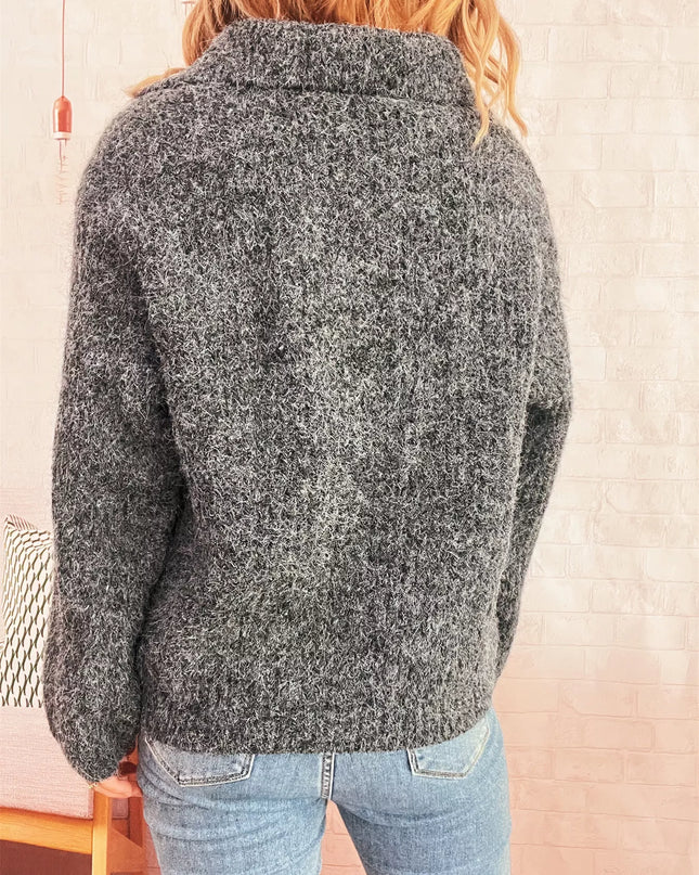 Lace Up Long Sleeve Sweater