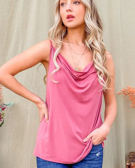 And The Why Cowl Neck Cami