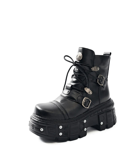 Lace Up Platform Boots