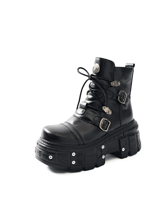 Lace Up Platform Boots