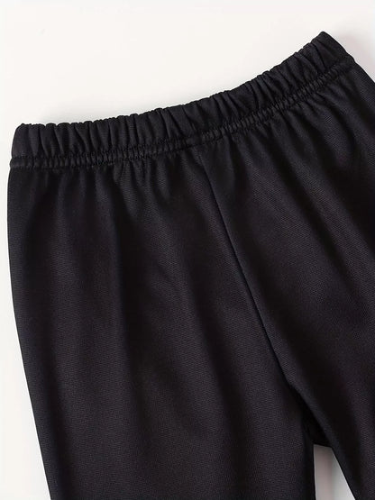 Children's Color Block Casual Hoodie & Pants Set