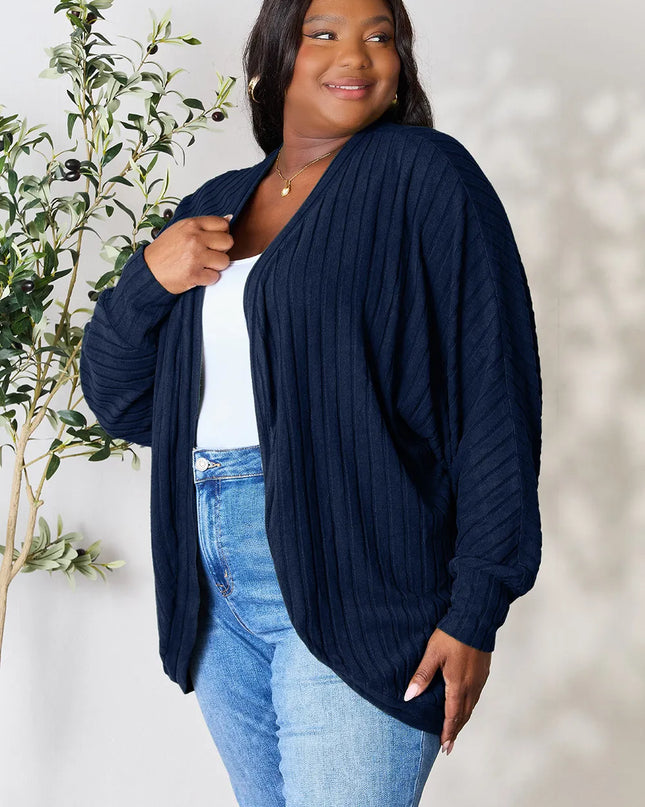 Basic Bae Full Size Ribbed Cocoon Cardigan
