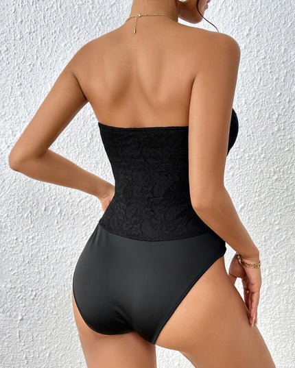 Perfee Strapless Sweetheart Neck Bodysuit 