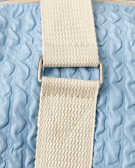 Textured Nylon Travel Bag