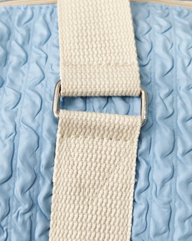 Textured Nylon Travel Bag