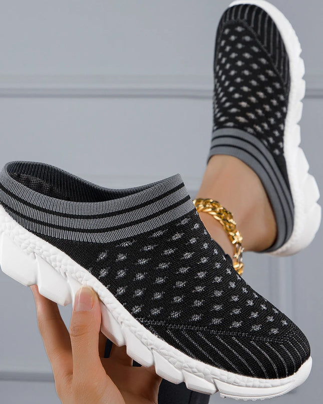 Breathable Mesh Slip-On Sneakers 