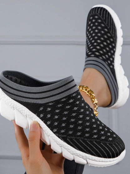 Breathable Mesh Slip-On Sneakers 
