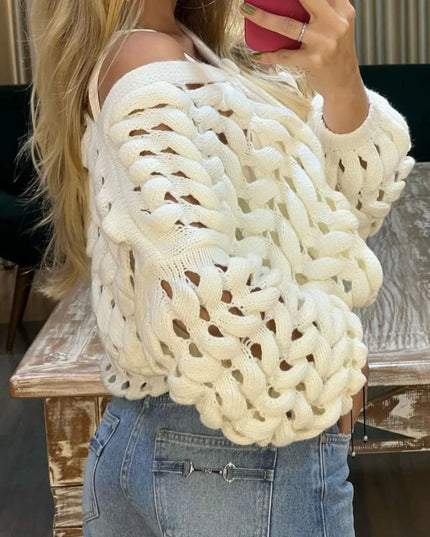 Crochet Button Up Cardigan
