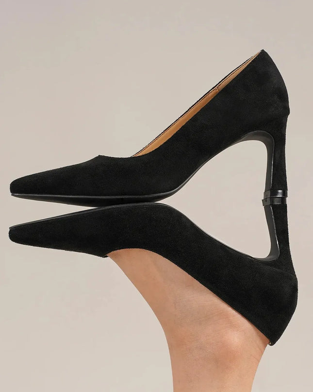 Beast Fashion Faux Suede Point Toe Pumps