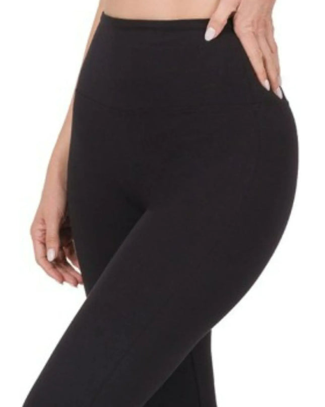 Zenana Wide Waistband Yoga Flare Pants