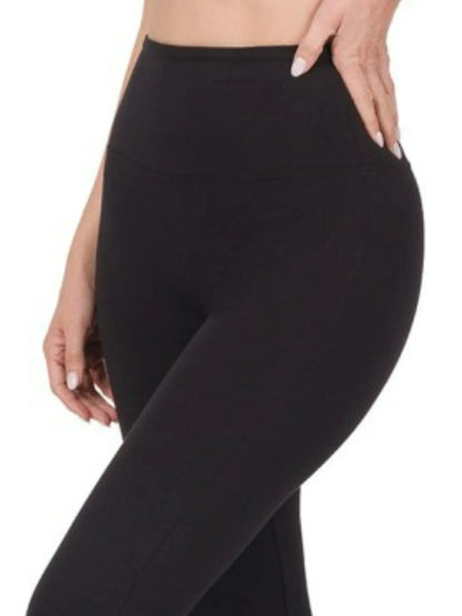 Zenana Wide Waistband Yoga Flare Pants