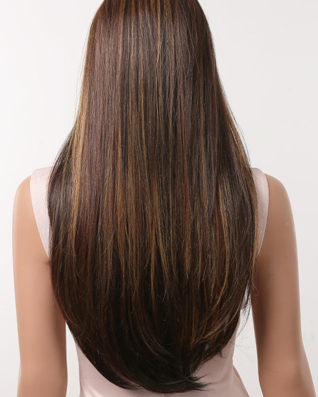 13*2" Lace Front Wigs Synthetic Long Straight 26" 150% Density 