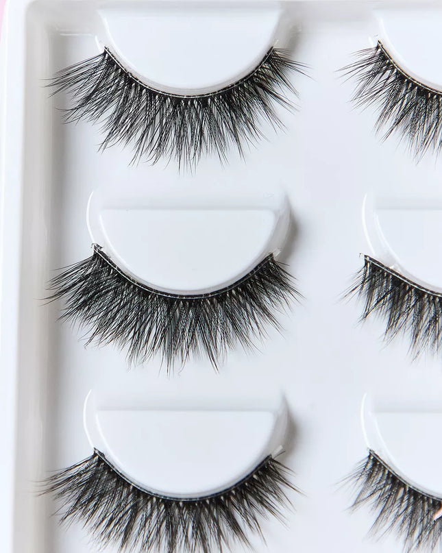 SO PINK BEAUTY Faux Mink Eyelashes 5 Pairs 