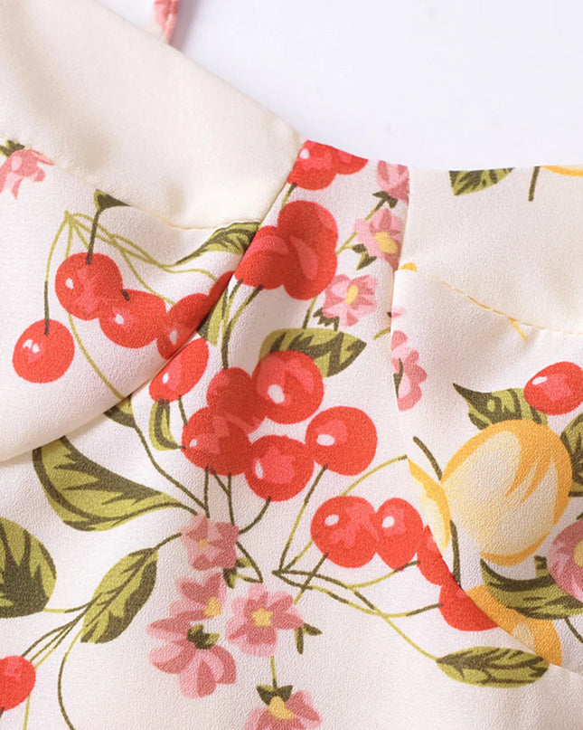 Printed Smocked Cami Top