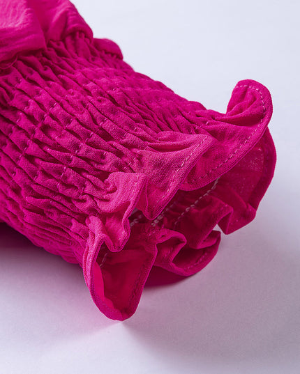 Tied Flounce Sleeve Plunge Romper