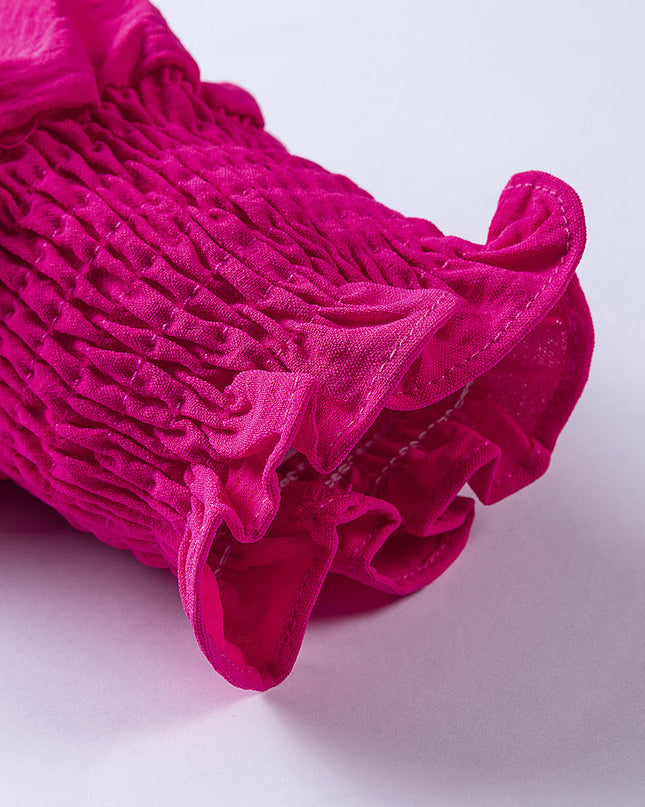 Tied Flounce Sleeve Plunge Romper