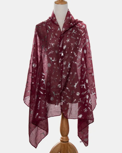 Christmas Element Polyester Scarf