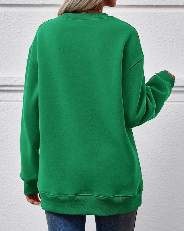 MERRY CHRISTMAS Dropped Shoulder Sweatshirt