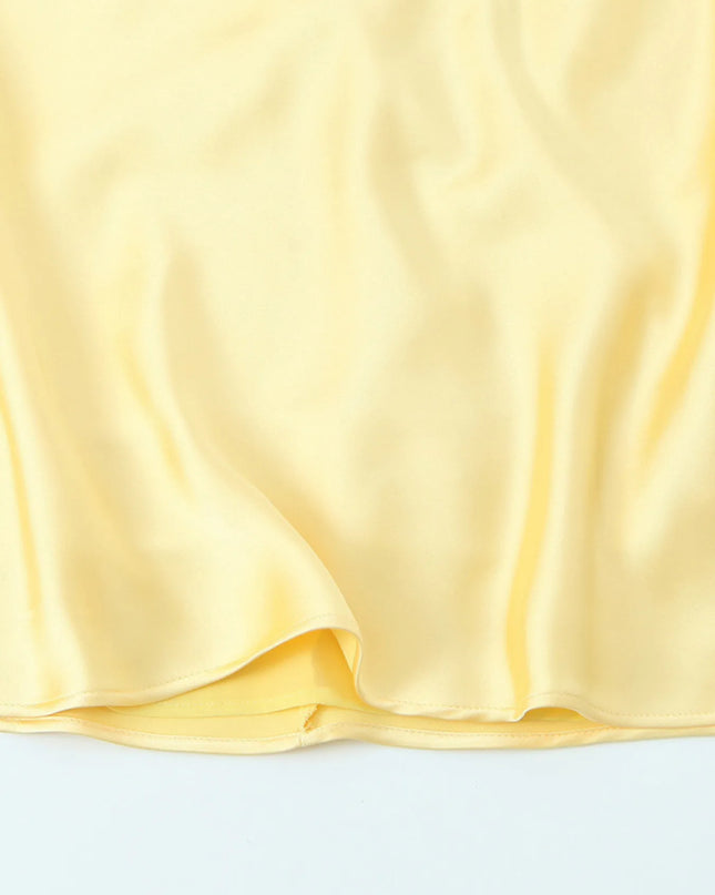 Satin V-Neck Cami Dress