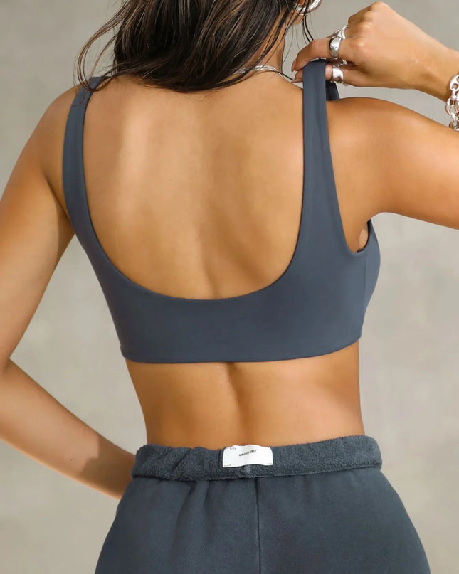 Seamless Scoop Neck Active Bra