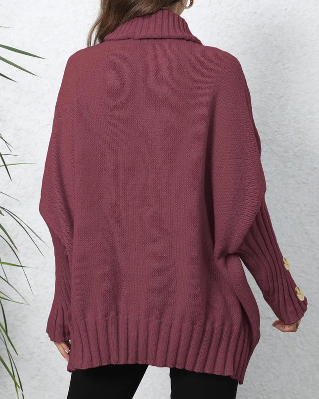 Turtleneck Long Sleeve Sweater