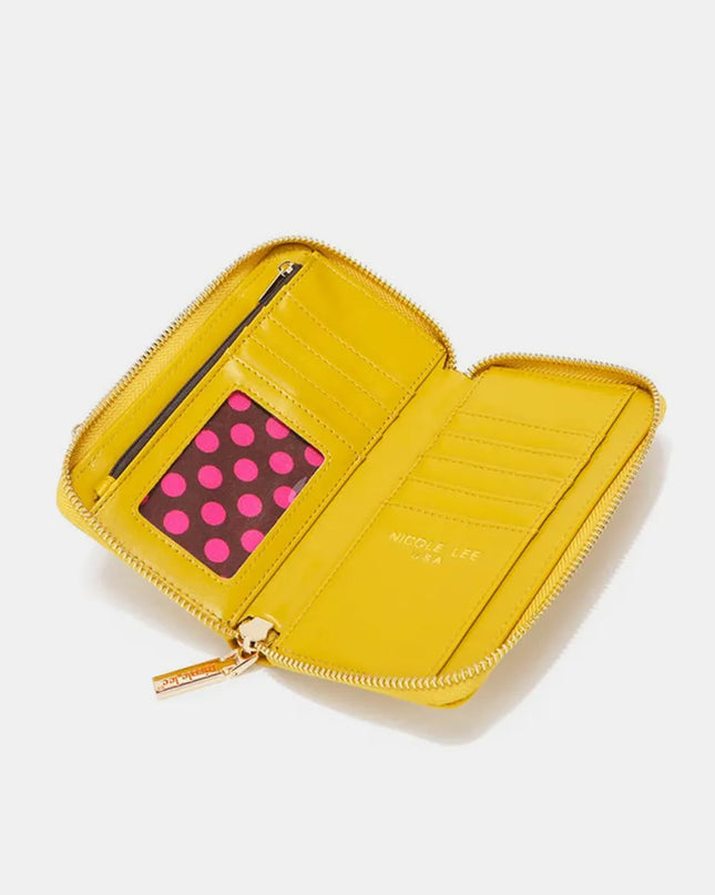 Nicole Lee USA 2 Piece Phone Case Crossbody Wallet 