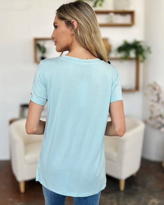 Basic Bae Bamboo Full Size Round Neck Short Sleeve T-Shirt Plus Size