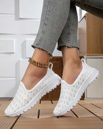Breathable Mesh Slip-On Sneakers 