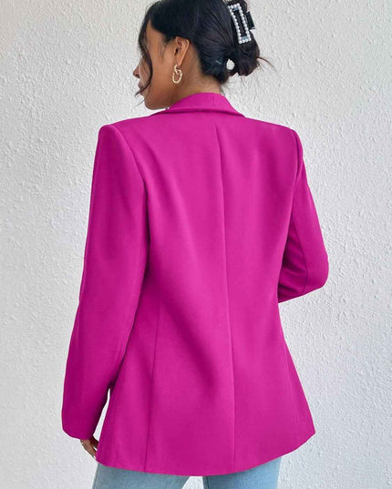 Shawl Collar Long Sleeve Blazer