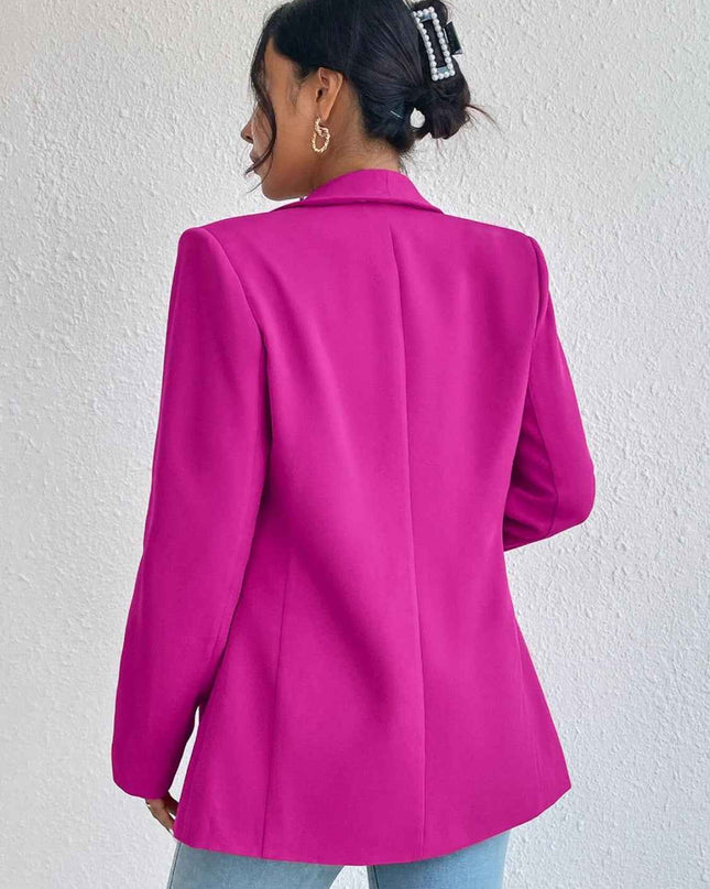 Shawl Collar Long Sleeve Blazer