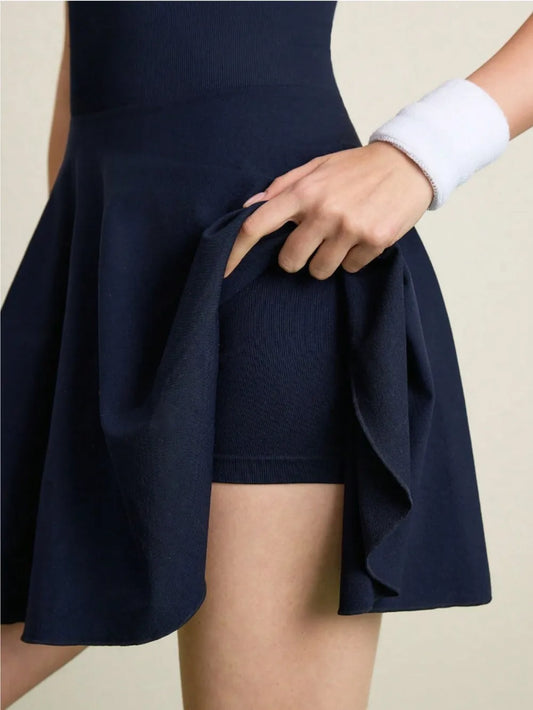 Backless Halter Neck Active Dress 