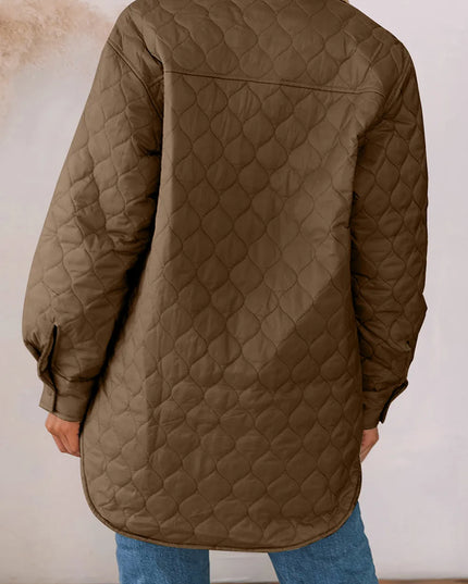 Snap Down Collared Winter Coat